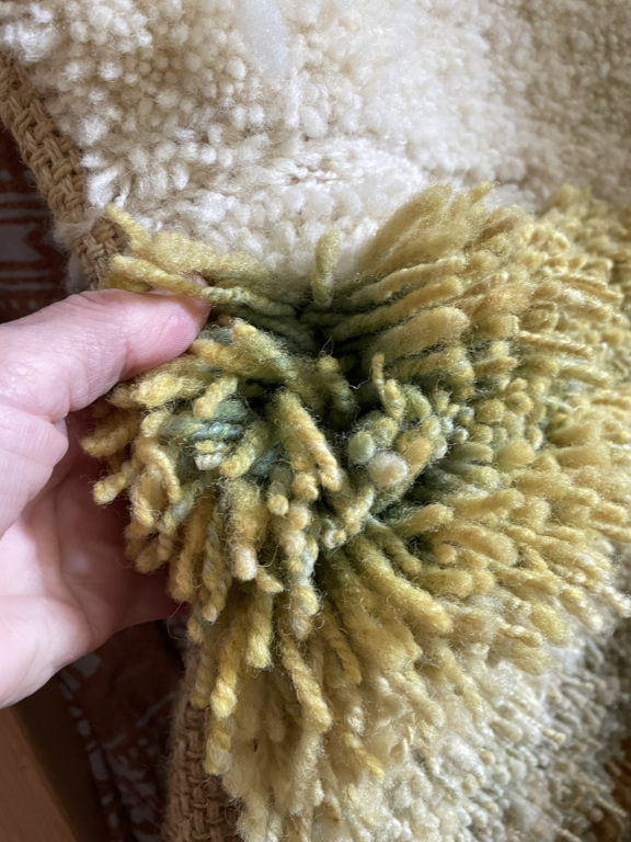 De wol verschiet al van kleur